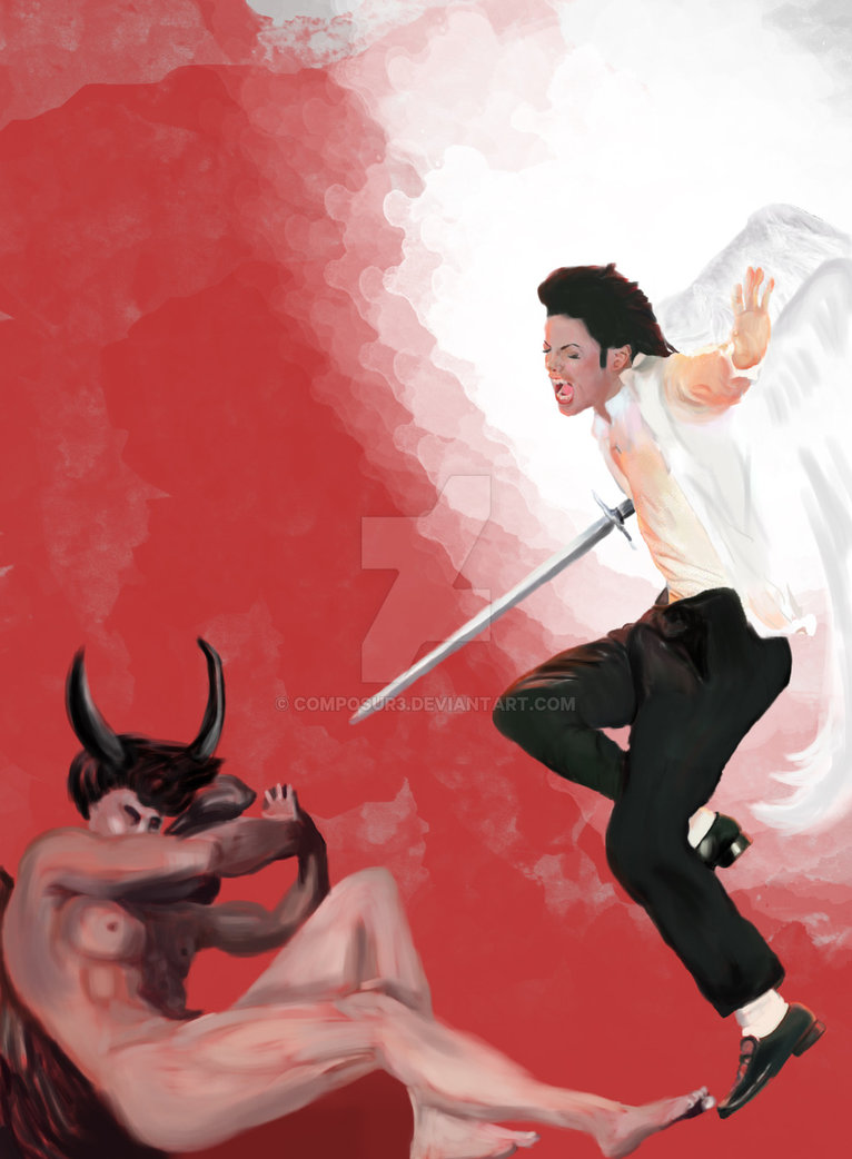 766x1042 Archangel Michael Vs Archangel Lucifer - Lucifer Painting