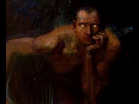 480x360 Lucifer Painting Warped (Franz Von Stuck, 1890) - Lucifer Painting Angel