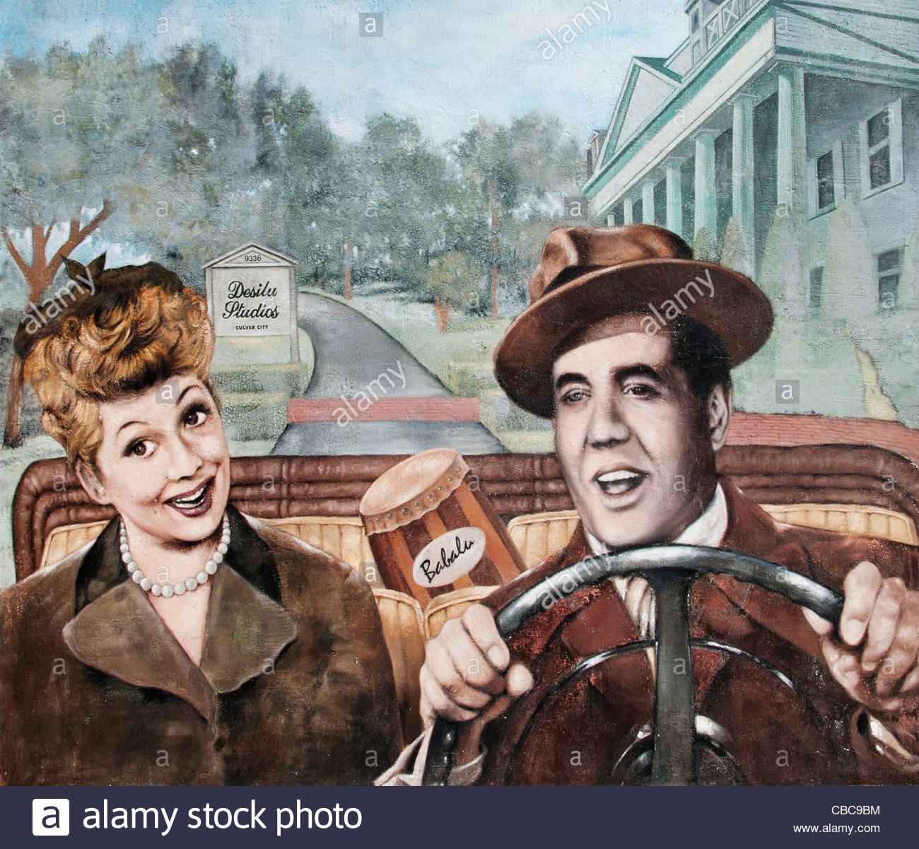 1300x1201 Lucille Ball Desi Arnez Culver Studio City California United - Lucille Ball Painting