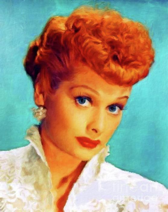 Lucille Ball Painting at PaintingValley.com | Explore collection of ...