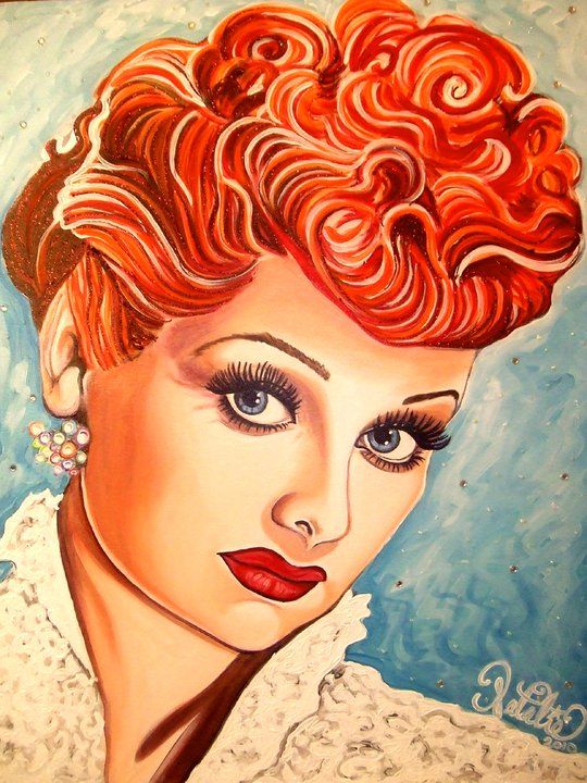 Lucille Ball Painting at PaintingValley.com | Explore collection of ...