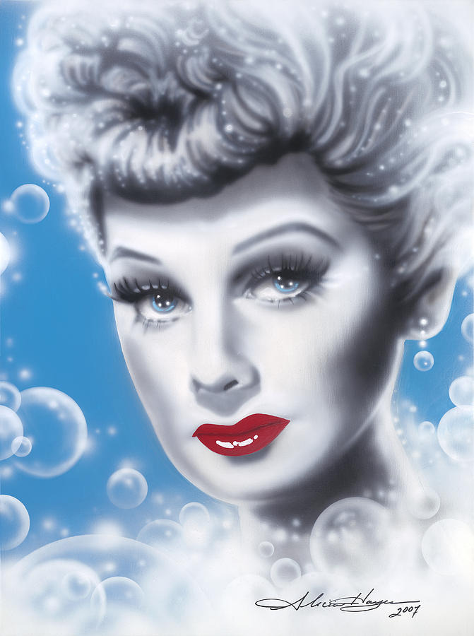 671x900 Lucille Ball Painting By Alicia Hayes - Lucille Ball Painting