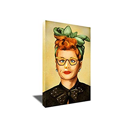 425x425 I Love Lucy Lucille Ball Canvas Painting Portrait - Lucille Ball Painting