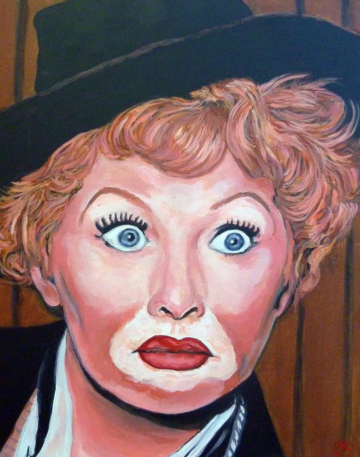 710x900 Lucille Ball Painting By Tom Roderick - Lucille Ball Painting