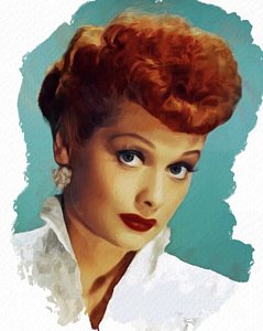 239x300 Lucille Ball Paintings Fine Art America - Lucille Ball Painting