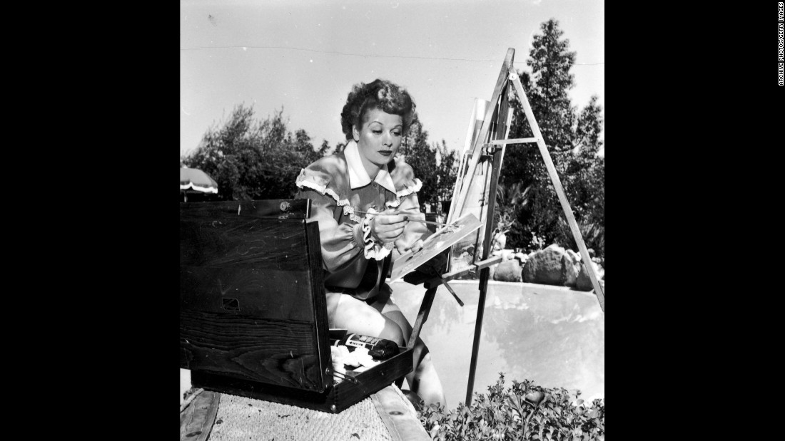 1100x619 Lucille Ball - Lucille Ball Painting