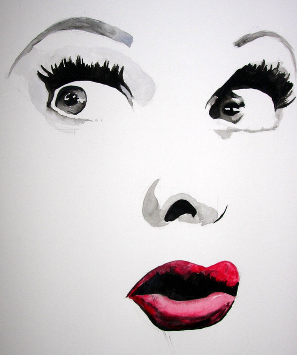 600x718 Lucille Ball 3 By Mixtapegoddess - Lucille Ball Painting