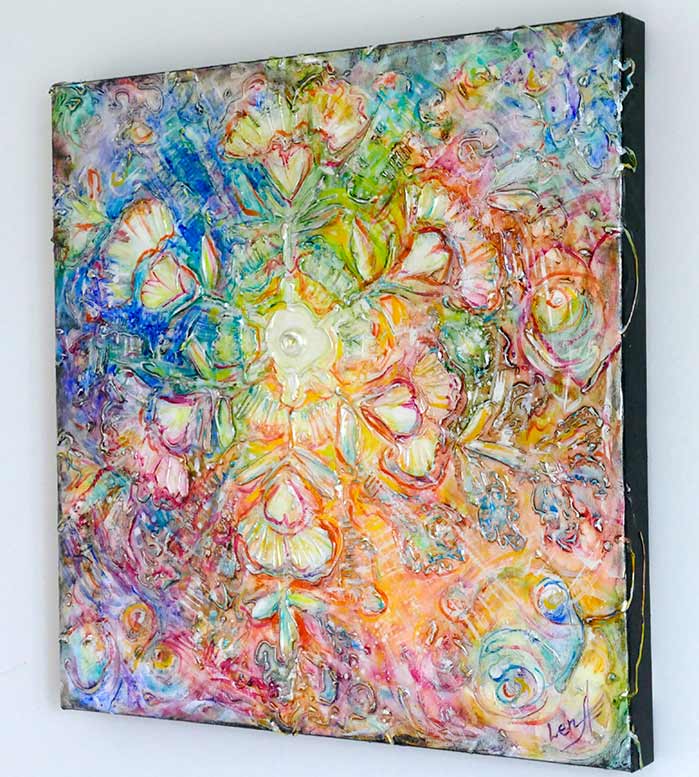 699x777 Opening To Love - Lucky 7 Painting