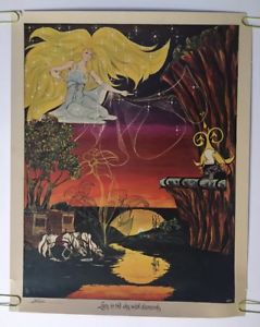 239x300 Lucy In The Sky With Diamonds The Beatles Vintage Poster Original - Lucy In The Sky With Diamonds Original Painting