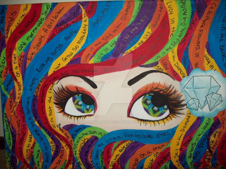 900x675 Lucy In The Sky With Diamonds By Xxaciddollhousexx - Lucy In The Sky With Diamonds Painting