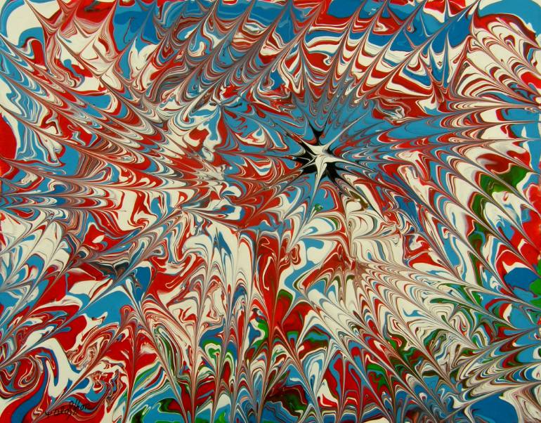 770x602 Saatchi Art Lucy In The Sky With Diamonds Painting By Tommie Olofsson - Lucy In The Sky With Diamonds Painting