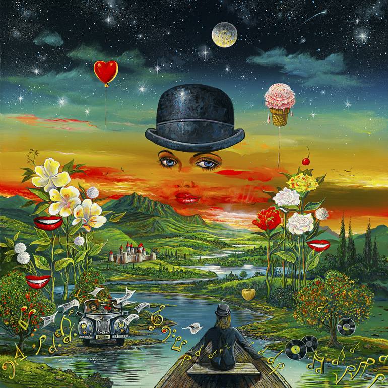 770x770 Saatchi Art Lucy In The Sky With Diamonds - Lucy In The Sky With Diamonds Painting