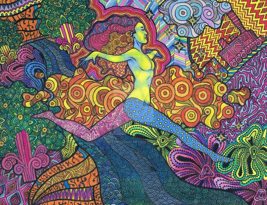 520x399 This Is What Happens The Brain Of Those Who Say To See Lucy - Lucy In The Sky With Diamonds Painting