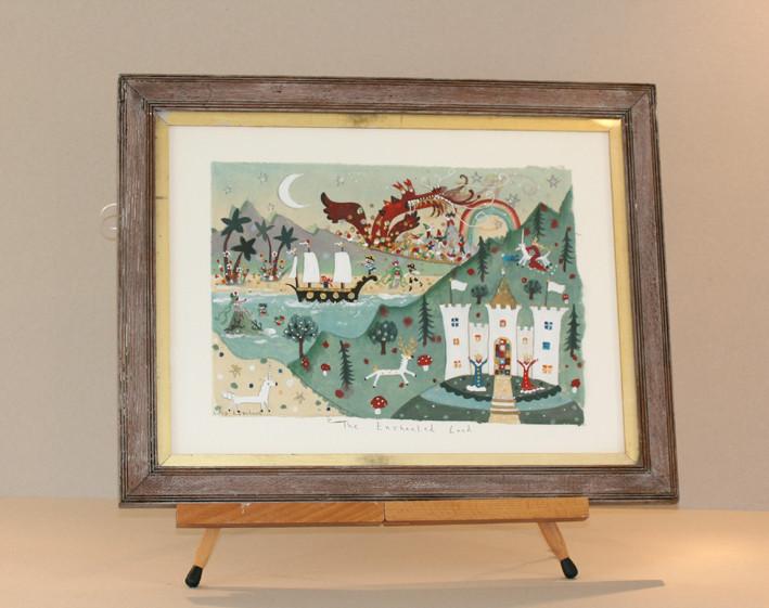 709x561 Painting Enchanted Land Lucy Loveheart - Lucy Painting