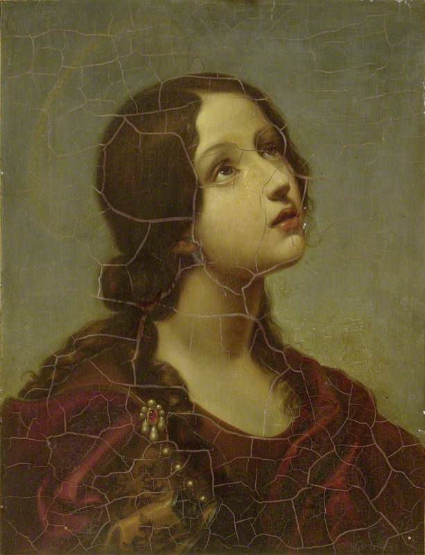 613x800 Head Of A Young Saint (St Lucy) Art Uk - Lucy Painting