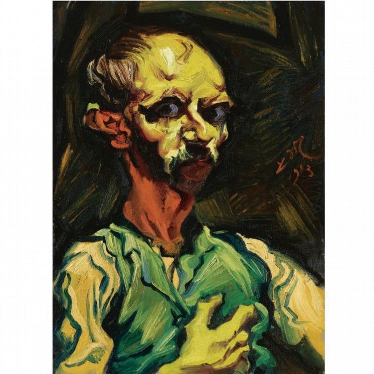 750x750 Ludwig Meidner (Germany 1884 1966) Fear (C. 1950) Oil On Cardboard - Ludwig Painting