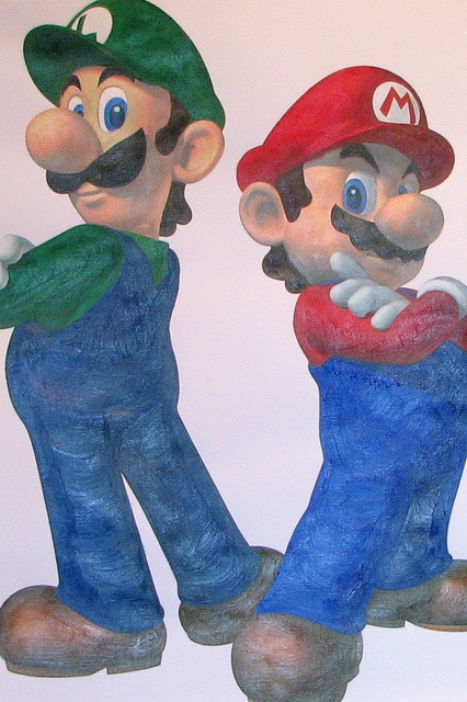 426x640 Mario And Luigi Painting This Is Huge 13 By 19 Painting - Luigi Painting