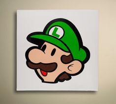 236x212 Oil Painted Pacman Ghost - Luigi Painting