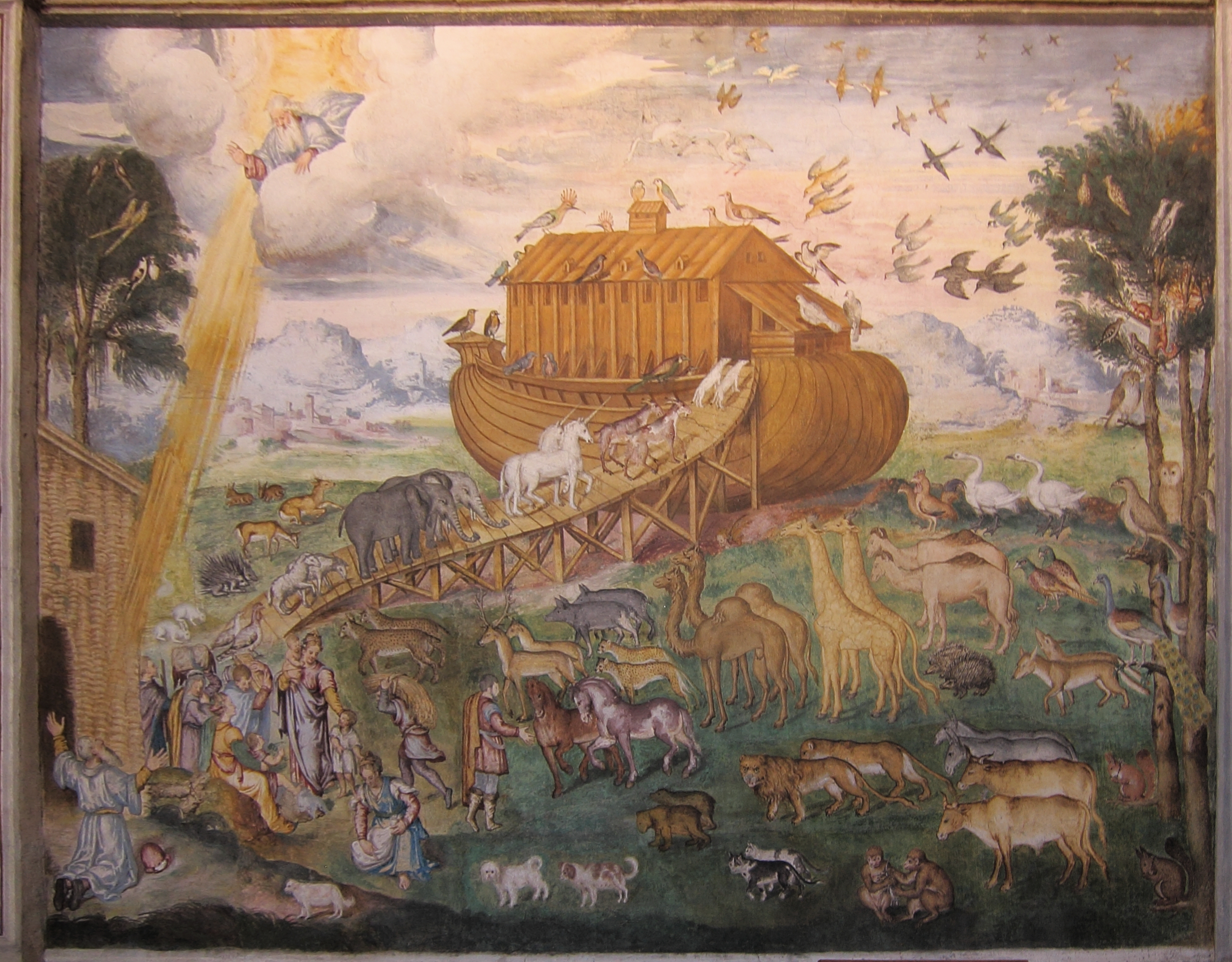 2935x2293 Fileaurelio Luini Rising In The Ark.jpg - Luini Painting