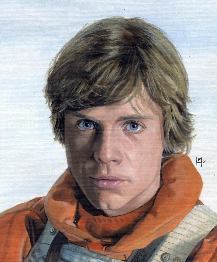 737x890 Luke Skywalker By Dryjack - Luke Skywalker Painting
