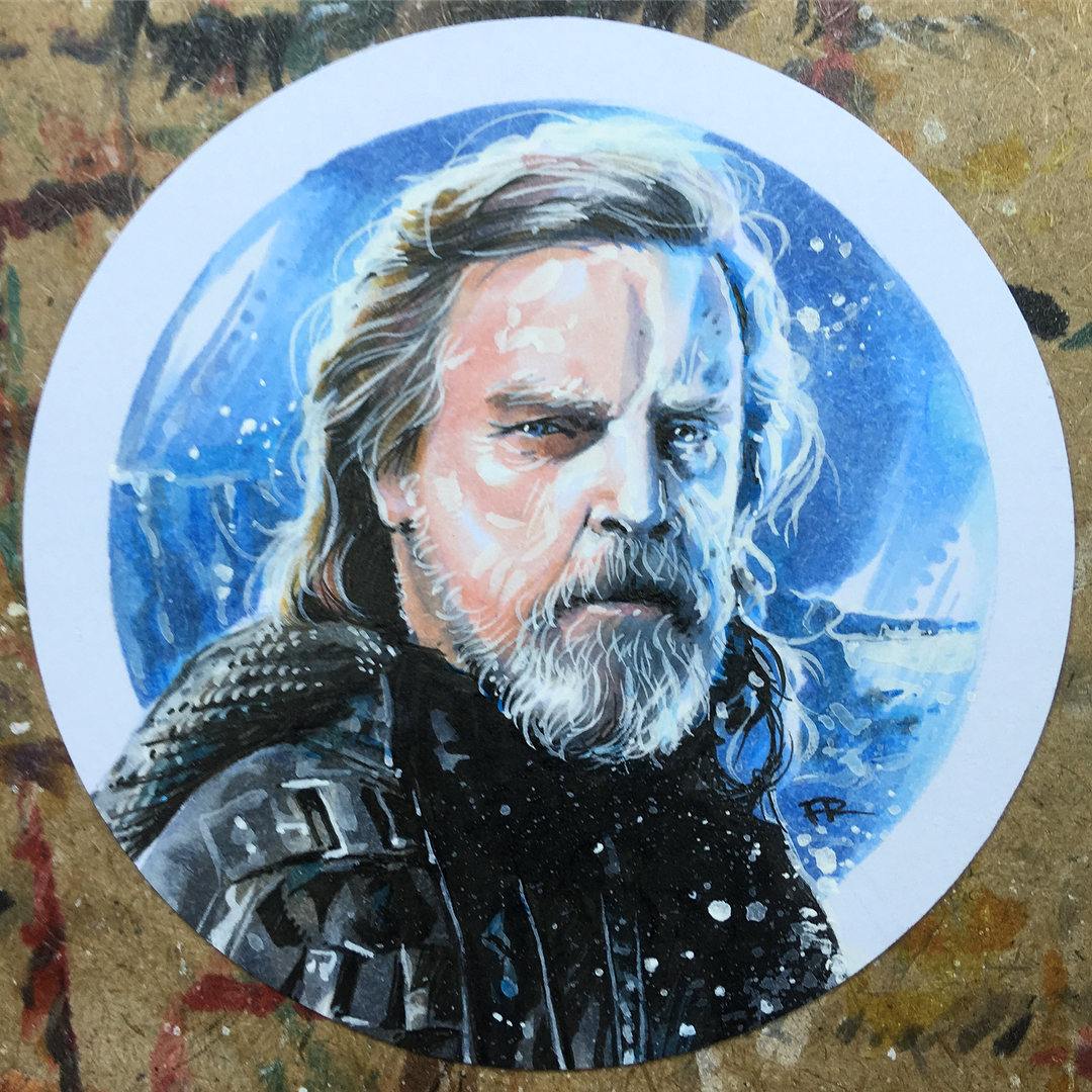 1080x1080 Luke Skywalker By Francisco Jose Rivera - Luke Skywalker Painting