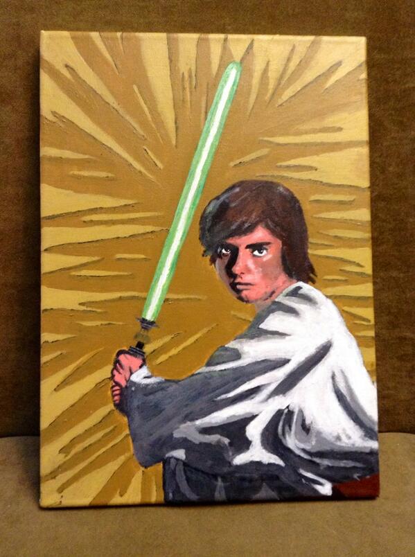 599x804 Luke Skywalker Painting By Tomatoespotatoes - Luke Skywalker Painting