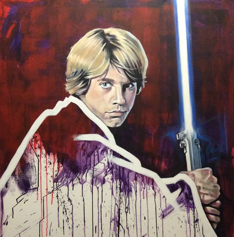 770x779 Saatchi Art Luke Skywalker Star Wars Painting By Sharon Coles - Luke Skywalker Painting