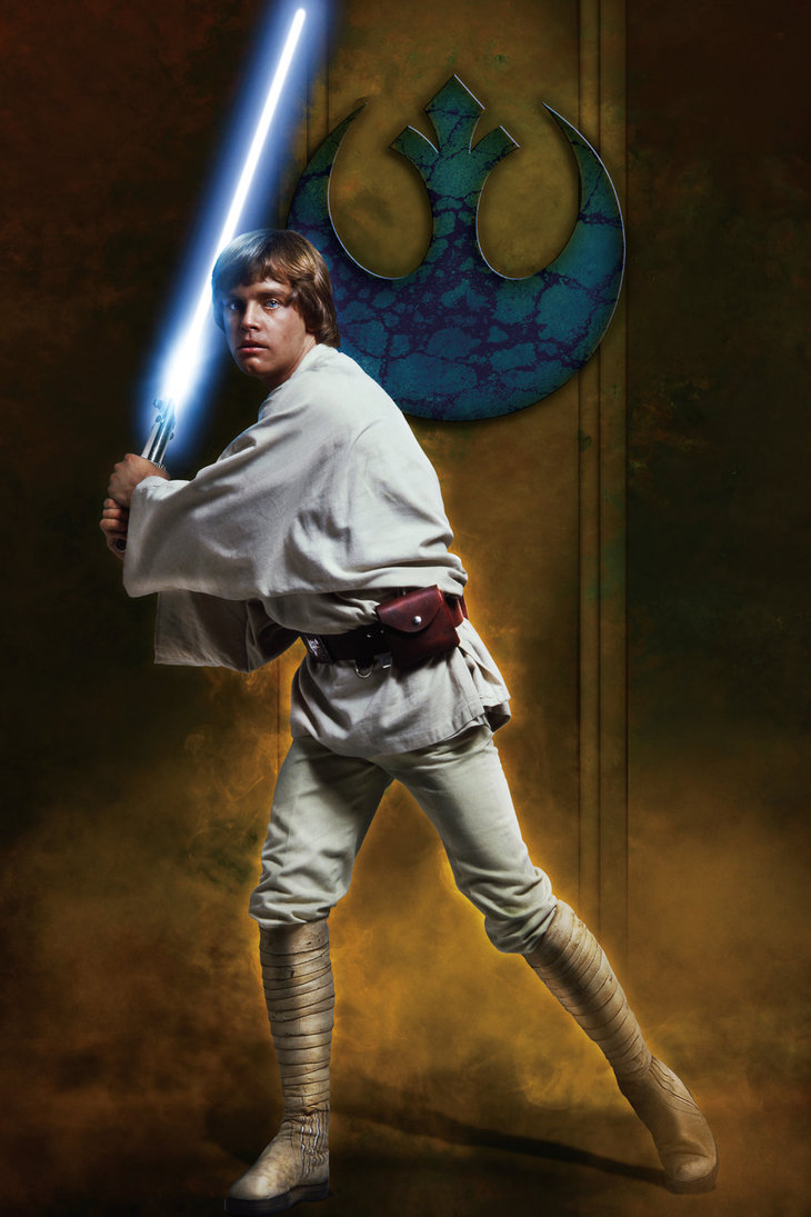 730x1095 Star Wars Anh Luke Skywalker Jedi By Paintpot2 - Luke Skywalker Painting