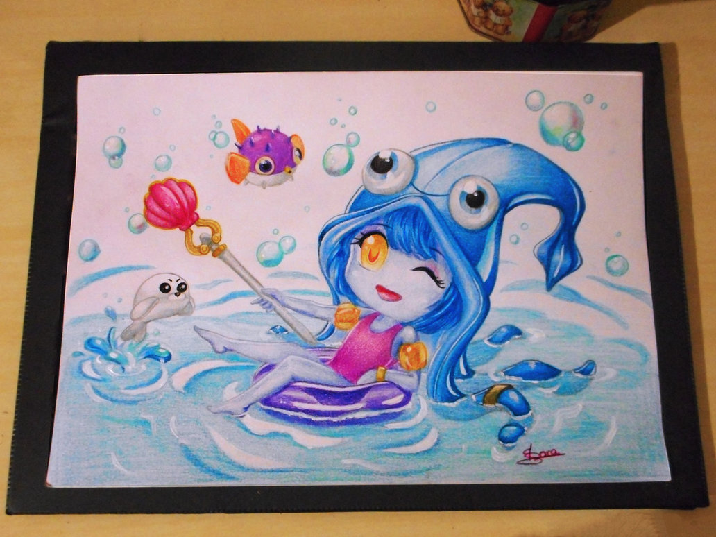 1032x774 Chibi Pool Party Lulu By Owarinaisora - Lulu Painting