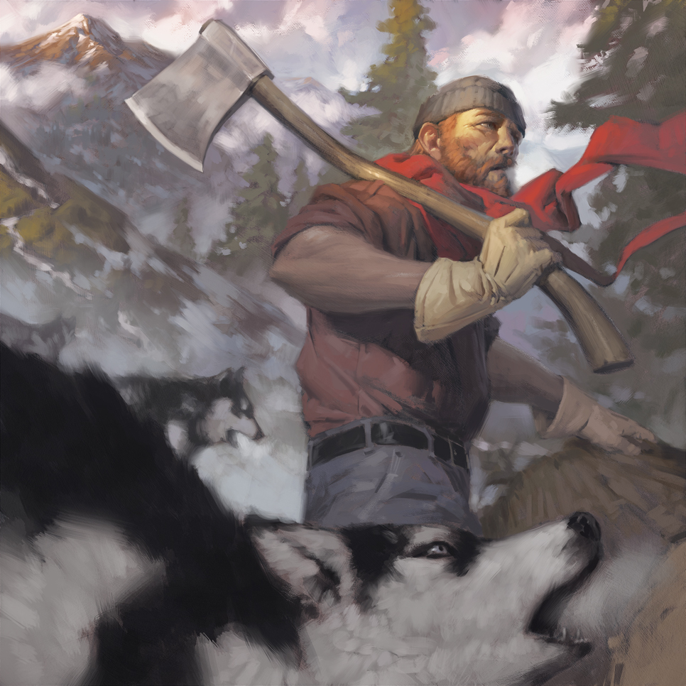 966x966 Gallery Ii Tyler Jacobson - Lumberjack Painting