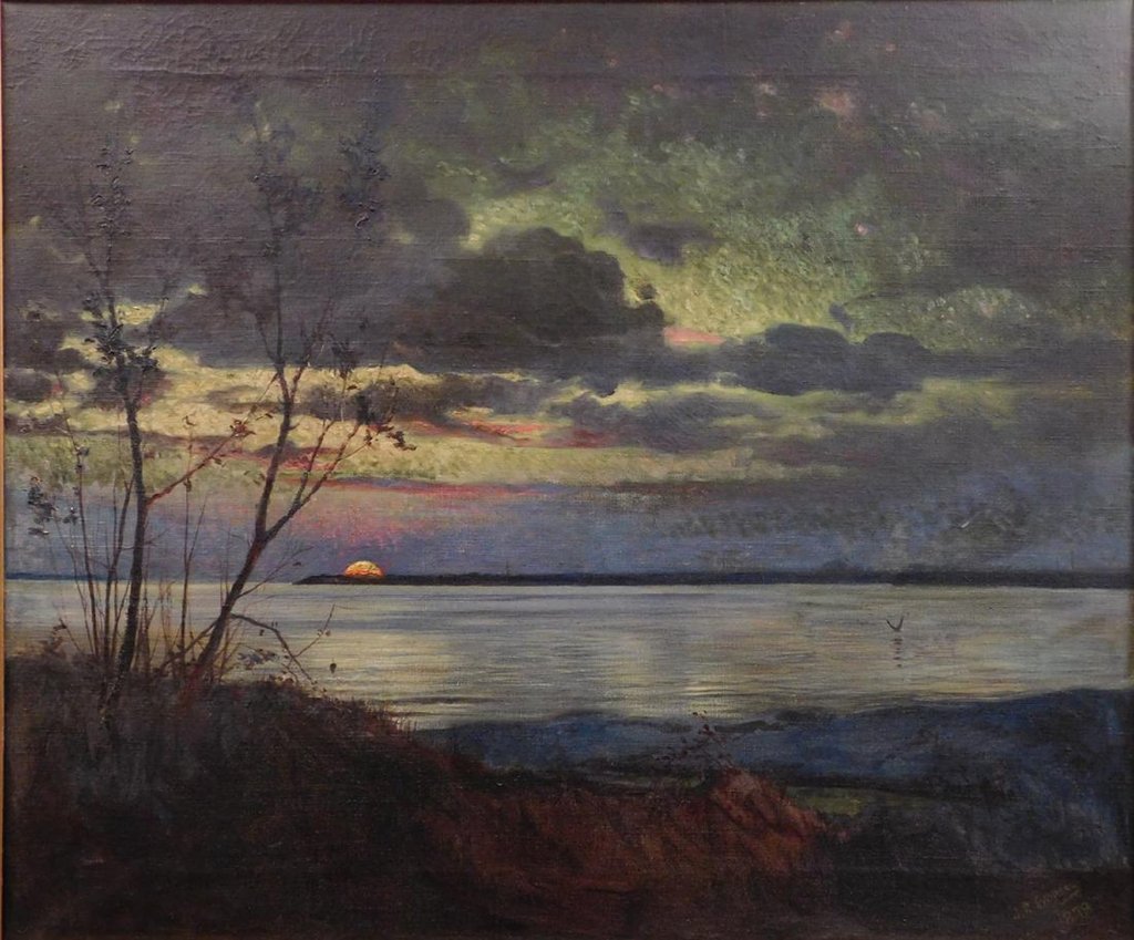 1024x849 Luminist Style Landscape Painting Attributed To Jasper F. Cropsey - Luminist Painting