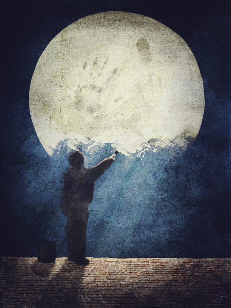 774x1032 Painting Luna By Zungzwang - Luna Painting