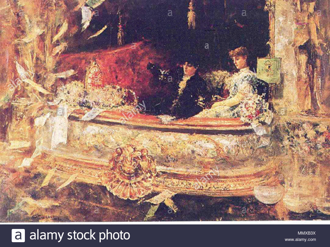 1300x973 English En El Balcon Painting By Filipino Painter And Hero Juan - Luna Painting