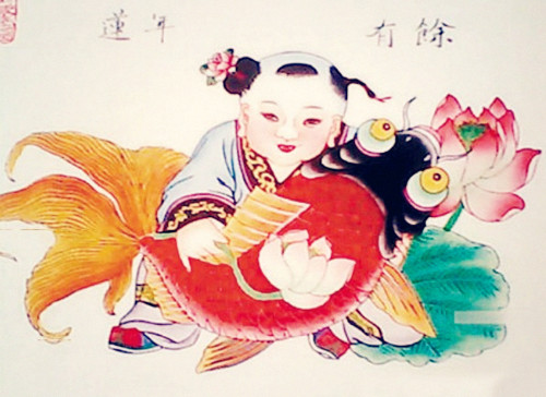 500x364 Yangliuqing, A Charming Town With Folk Culture - Lunar New Year Painting