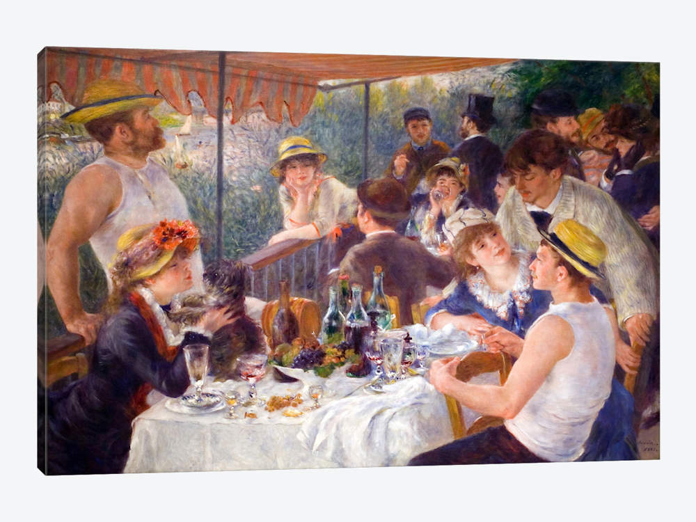 1000x750 The Luncheon Of The Boating Party 1881 Pierre Auguste Renoir - Luncheon Of The Boating Party Painting