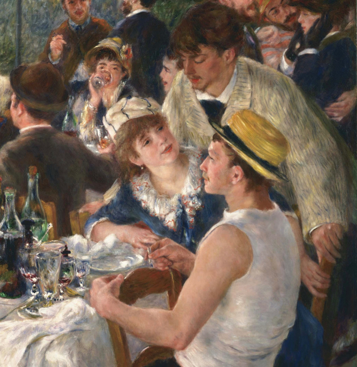 700x719 Luncheon Of The Boating Party By Pierre Auguste Renoir - Luncheon Painting