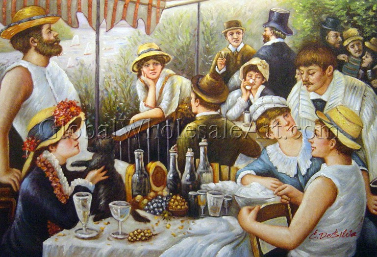 769x525 Pierre Auguste Renoir - Luncheon Painting