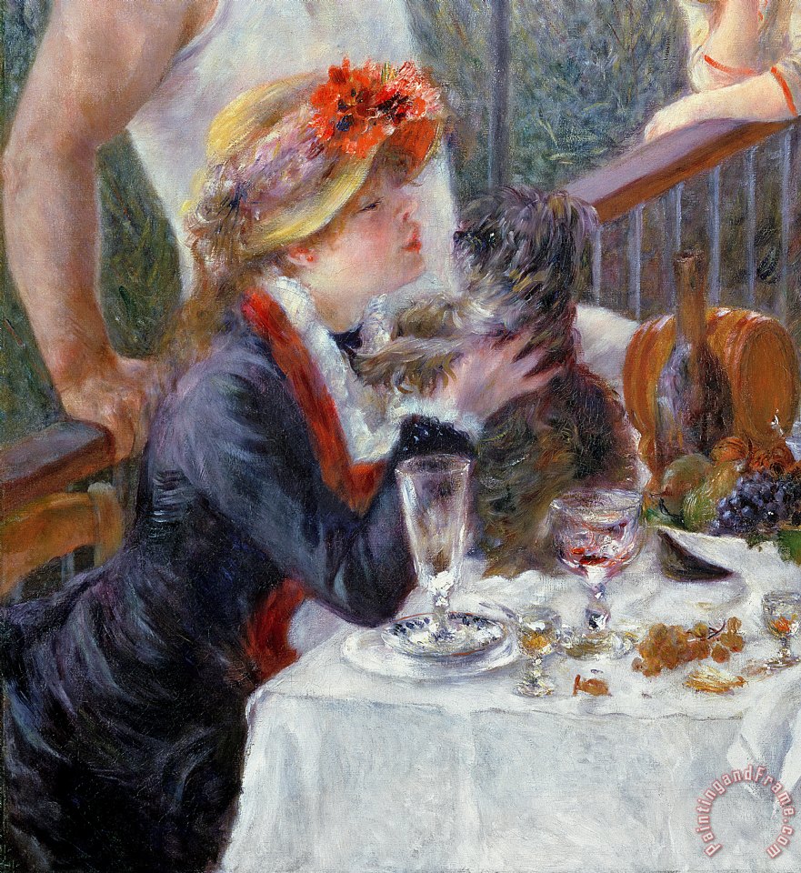881x960 Pierre Auguste Renoir The Luncheon Of The Boating Party Painting - Luncheon Painting