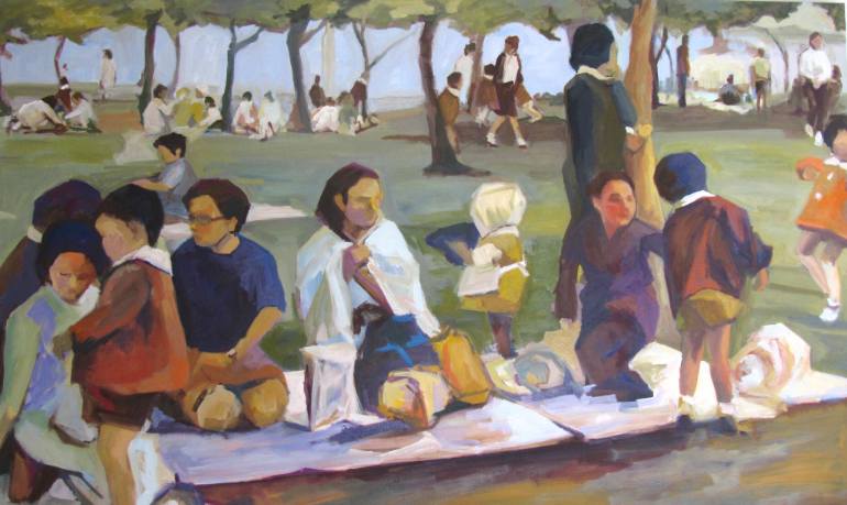 770x459 Saatchi Art Luncheon Painting By Motoko Kamada - Luncheon Painting