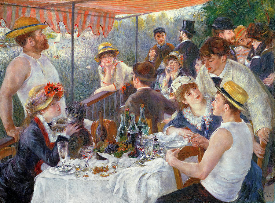 900x665 The Luncheon Of The Boating Party Painting By Pierre Auguste Renoir - Luncheon Painting