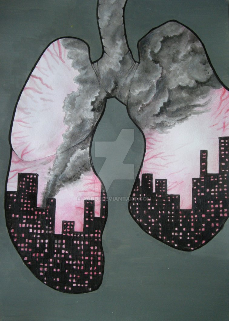 756x1057 Lungs By Auddi - Lungs Painting