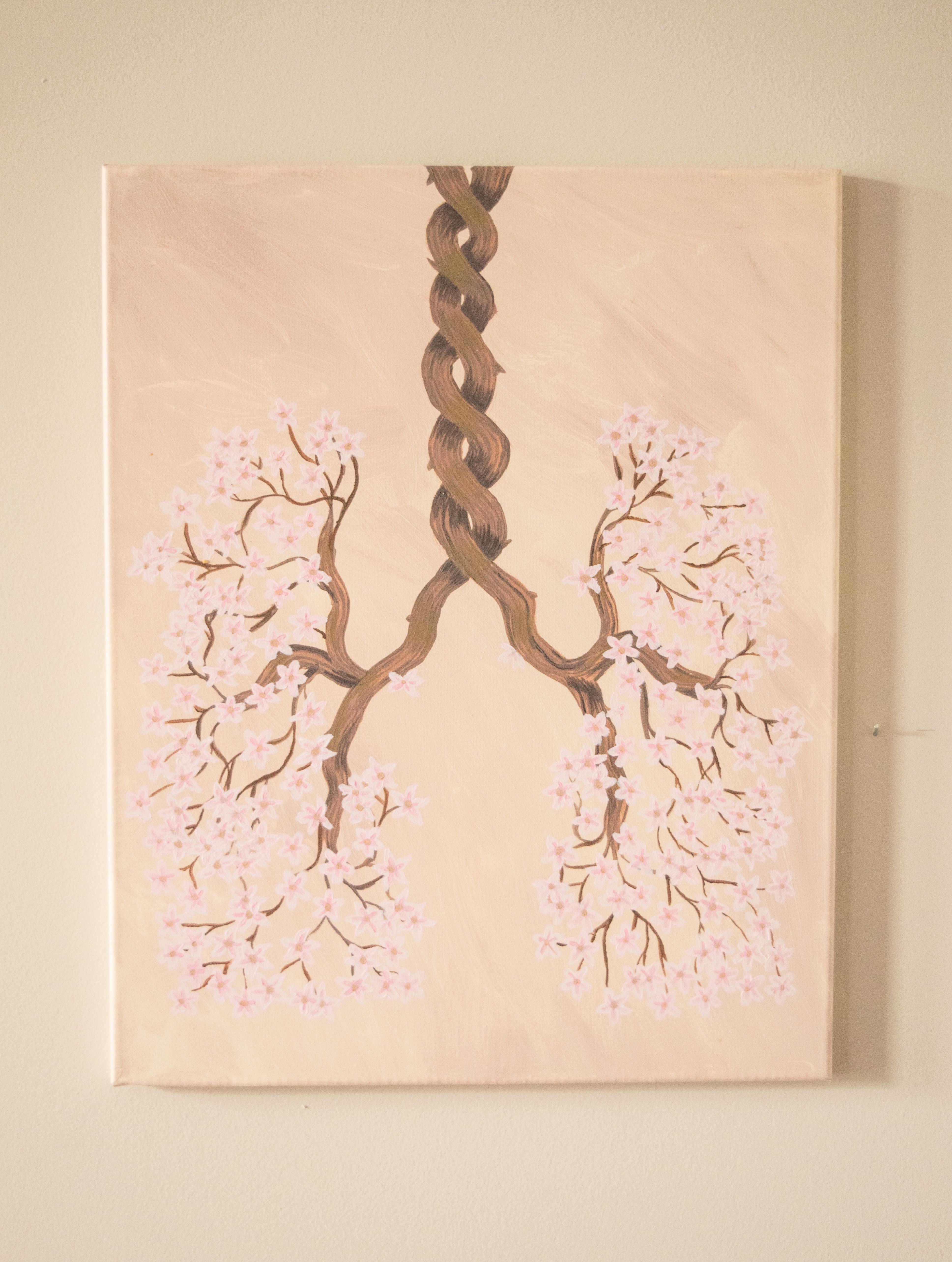 3874x5136 Lungs Painting. Because Science Art Is Awesome. Just Artsy - Lungs Painting