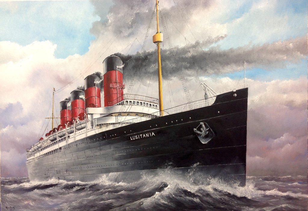 Lusitania Painting at PaintingValley.com | Explore collection of ...