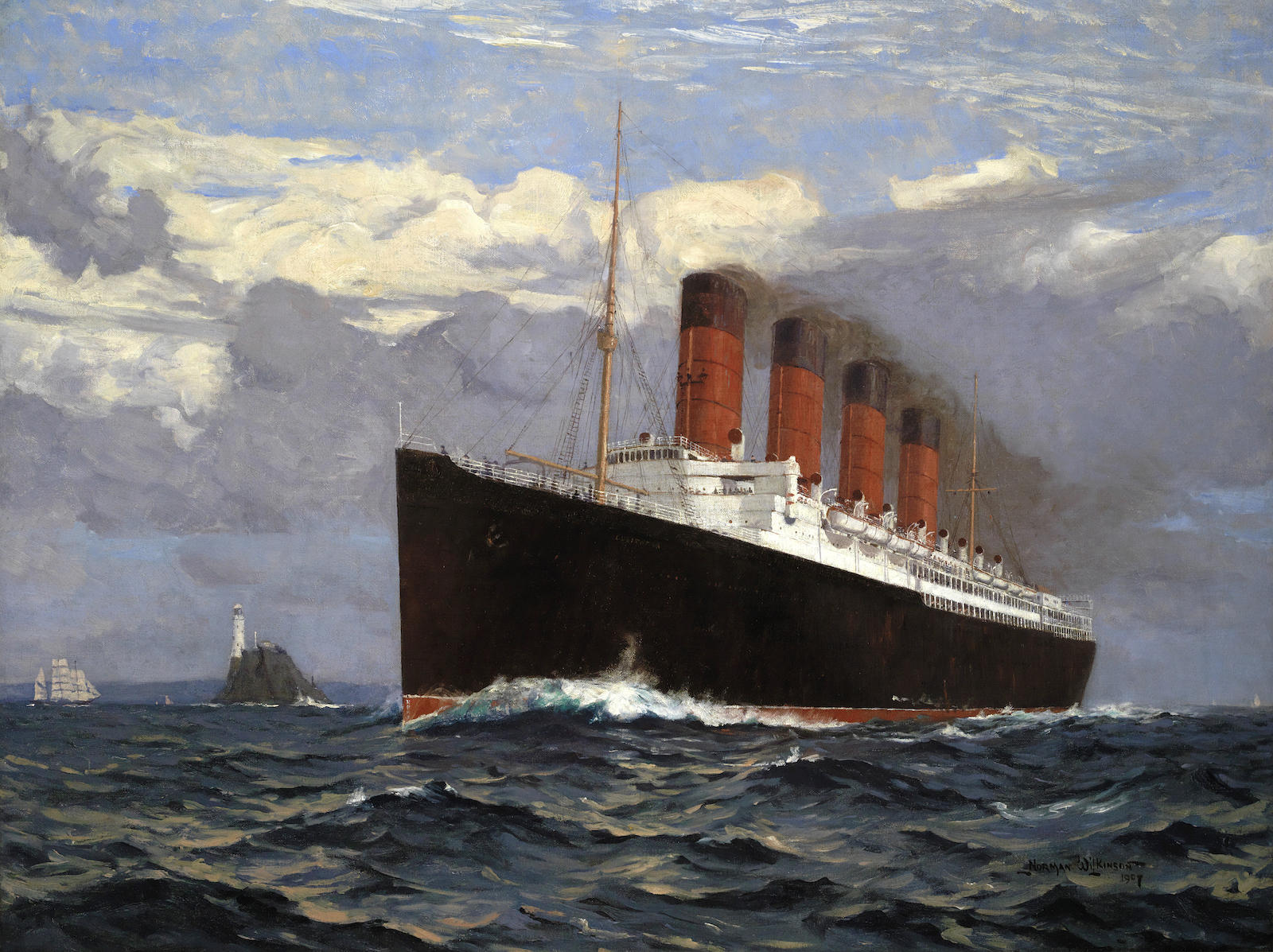 1600x1197 Rms Lusitania - Lusitania Painting