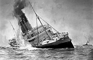 300x194 Sinking Of The Rms Lusitania - Lusitania Painting