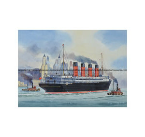 300x282 The Cunard Liner - Lusitania Painting