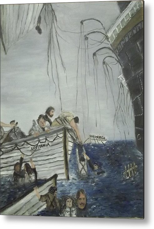494x732 Lusitania - Lusitania Sinking Painting