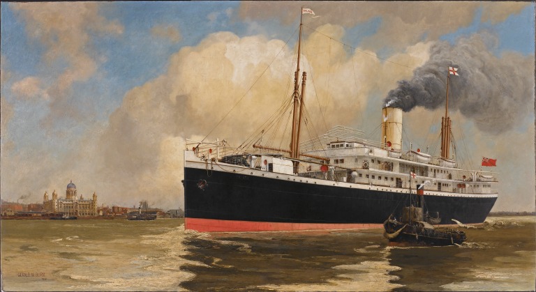 768x419 Falaba, Lusitania Collection - Lusitania Sinking Painting