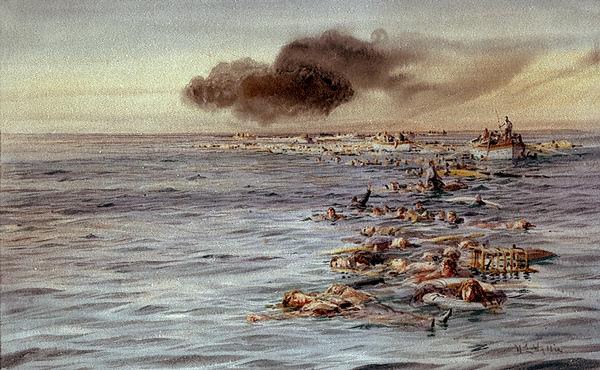 600x370 Filetrack Of Lusitania.jpg - Lusitania Sinking Painting
