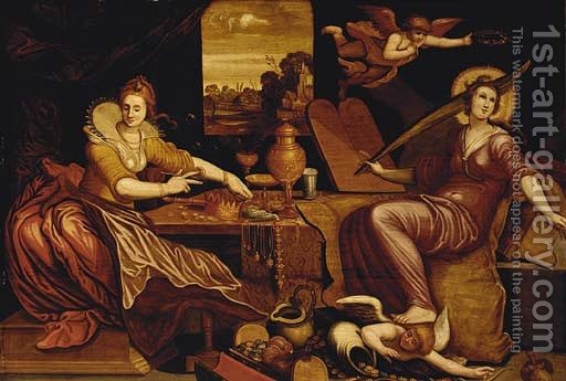 512x345 The Personification Of Vanity With Religion Triumphant Over Lust - Lust Painting